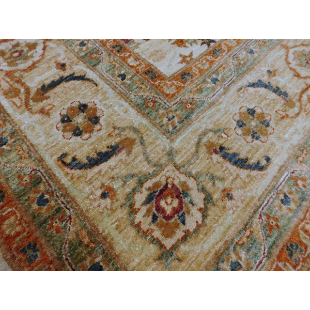 Vintage Hand Knotted Royal Chobi Pakistani Gallery Rug. 6'2"x 12' For Sale - Image 4 of 18