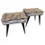 Ottomans with Striped Upholstery, Italy, 1950, Set of 2 For Sale - Image 12 of 12