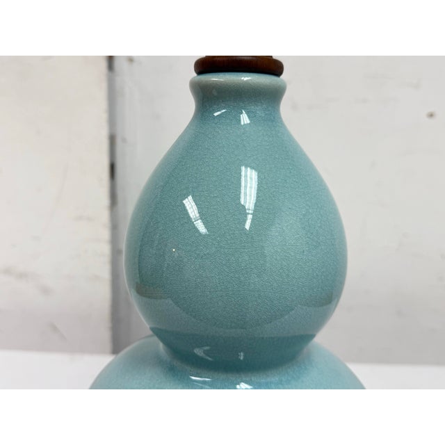 Ceramic Ralph Lauren Celadon Ceramic Table Lamp For Sale - Image 7 of 12