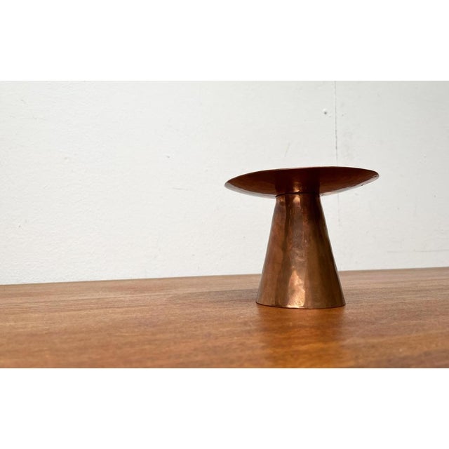 Mid-Century German Handmade Copper Candleholder from AWD, 1960s For Sale - Image 12 of 18