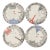 Late 20th Century Gien "Ca c’est Paris" Dessert Plates, Set of 4 For Sale