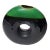 Large Mid 20th Century Black & Green Donut Ceramic Pottery Vase With Black Drip Icing For Sale