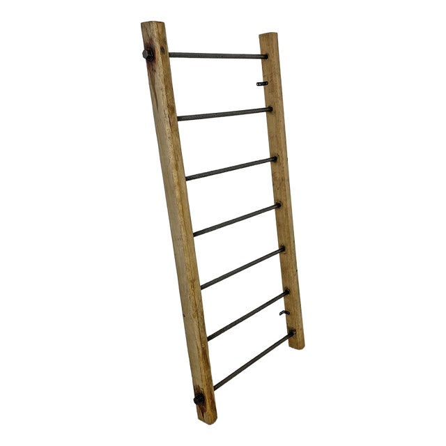 Antique Towel Rack in Oak For Sale