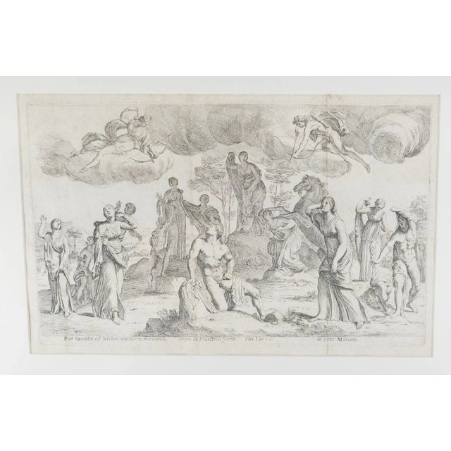 We are selling this early 17th Century French copper plate engraving print. We believe that this print is by Francois...