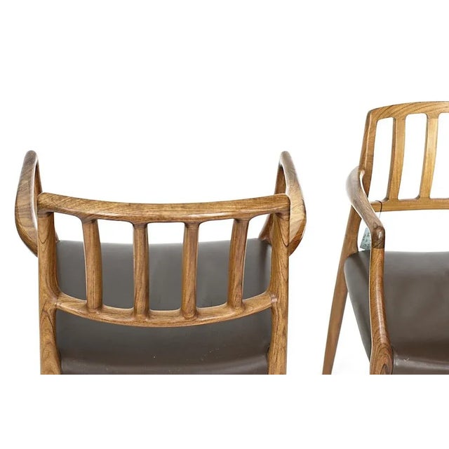 Vintage Danish Chairs by Niels O. Møller for JL Møllers Furniture Factory, Set of 6 For Sale - Image 6 of 11