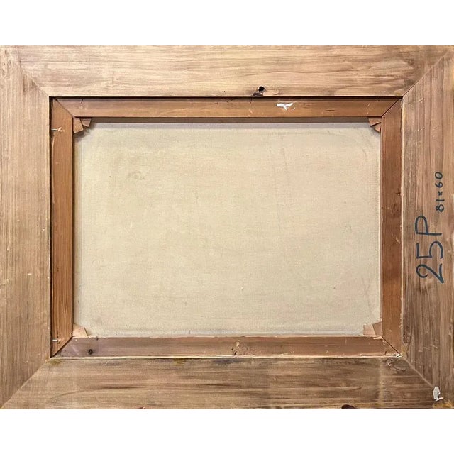 Unknown Artist, Hayfield, Oil on Canvas For Sale - Image 11 of 12