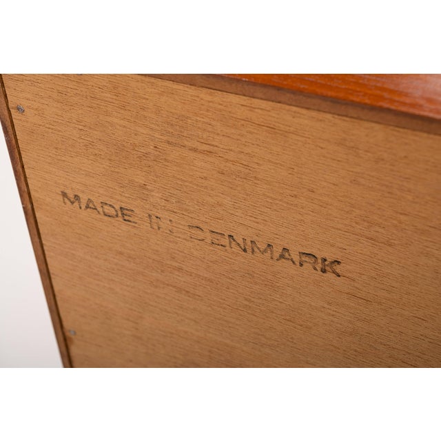 Bowed Teak Sideboard by H.P. Hansen, 1960s For Sale - Image 13 of 14