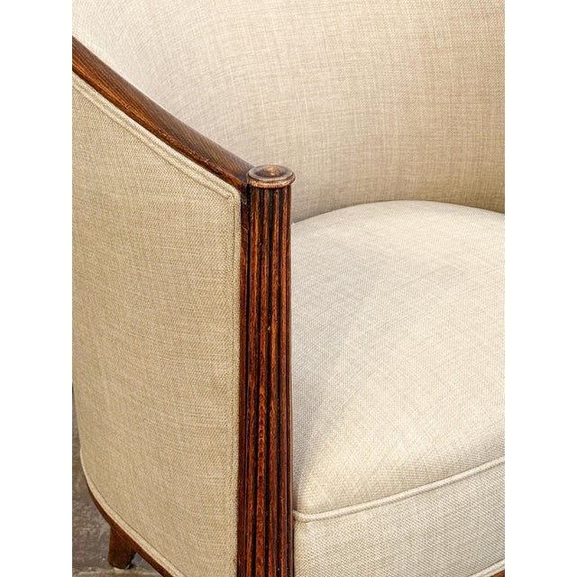 Pair of French Lounge Chairs in the Art Deco Style (Individually Priced) For Sale - Image 11 of 15