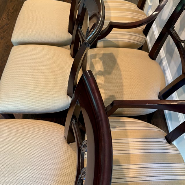 Set of 6 Thomas Pheasant for Baker Cleo Dining Chairs For Sale In Washington DC - Image 6 of 14