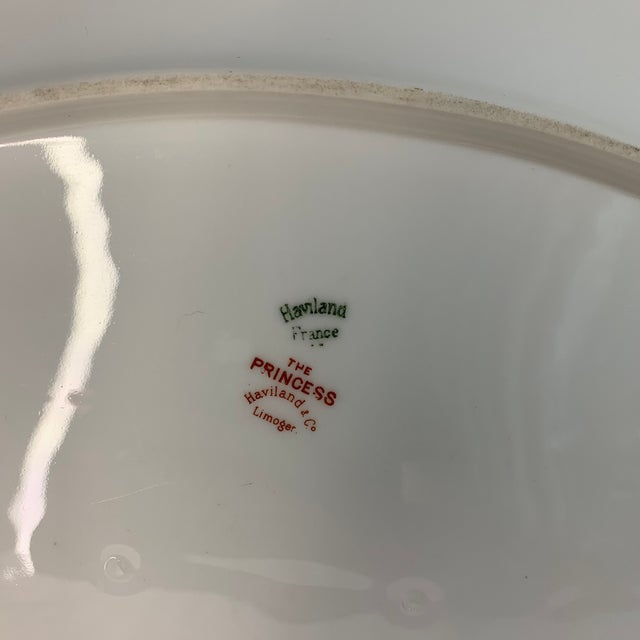 Early 20th Century Antique Haviland Limoges "The Princess" Serving Platter 14” For Sale - Image 5 of 6