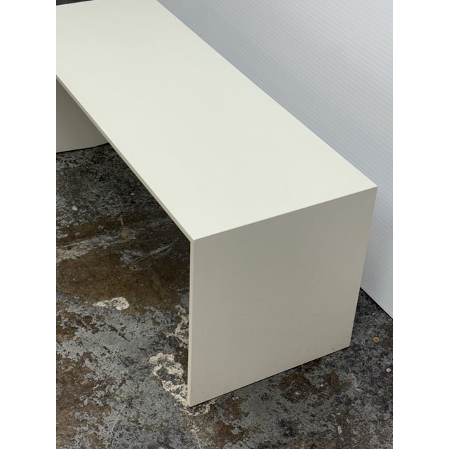 Early 21st Century Custom Design White Lacquered Side Table For Sale - Image 5 of 12