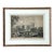 Vintage Framed Architectural Print For Sale