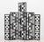 Metal Art Deco Geometric Openwork Aluminum Five Panel Floor Screen For Sale - Image 7 of 7