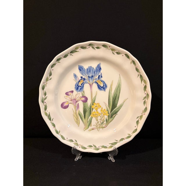 2000 - 2009 Gourmet Garden Dinner Plate Featuring Irises From Noritake For Sale - Image 5 of 6