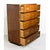 Brown Mid Century Highboy Campaign Dresser by Dixie Furniture For Sale - Image 8 of 12