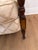Vintage French-Style Upholstered Settee – Carved Mahogany Frame For Sale - Image 9 of 10