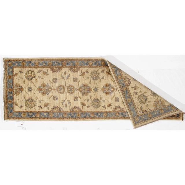 Pak Oushak rug . Handmade and hand-knotted. Lamb's wool on a cotton foundation Hand-Spun Wool Rug Vegetable Dyed