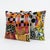 Silk Ikat Velvet Pillow Cover 19'' X 20'' - Set of Two For Sale - Image 4 of 5