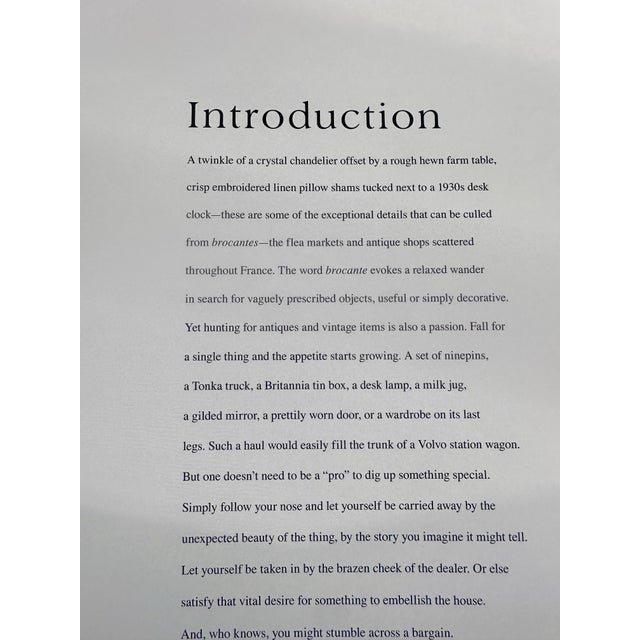 Paper Vintage French Interiors Inspiration From Antique Shops Flea Markets of France Coffee Table Book Country For Sale - Image 7 of 11