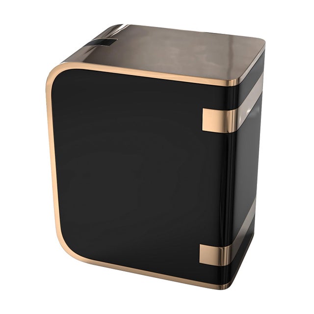 Not Yet Made - Made To Order "Galata" Side Table With Bronze and Stainless Steel, Handmade For Sale - Image 5 of 8