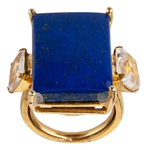 Solene Ring, Blue, Size 8