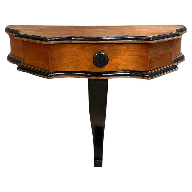 Early 20th Hanging Console with Drawer and Ebonized Details For Sale - Image 15 of 18