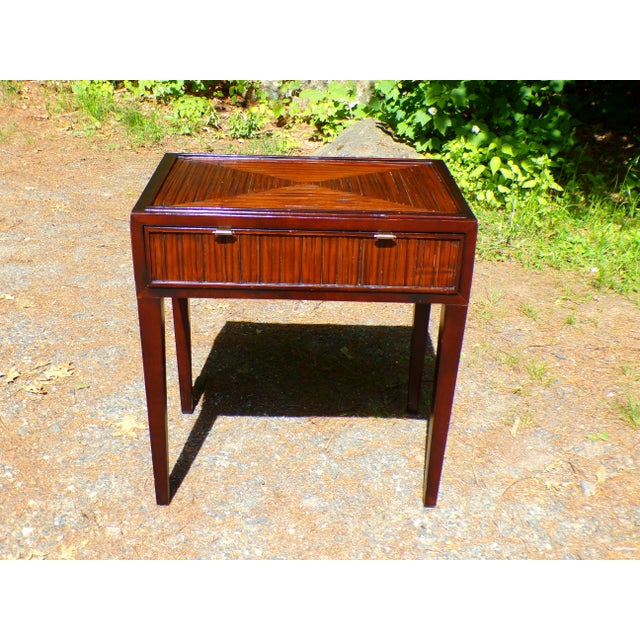 Vintage McGuire Faubourg Collection Table Desk For Sale - Image 10 of 17