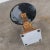 Neoclassic Hollywood RegencyPedestal Side Table Round Gilded Plaster & Black Composit Top For Sale - Image 12 of 13