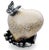 Heart Cremation Urn for Ashes With Butterfly, Small Keepsake Memorial Urn for Human or Pet Ashes, White Gold Decorative Remembrance Urn For Sale - Image 9 of 11