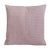 Custom-tailored reversible pillow in designer ultra-soft rose pink plush cotton blend fabric. Same fabric on the reverse....