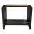 Worlds Away Modern Myer Waterfall Edge Bar Cart For Sale
