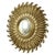 Vintage Sunburst Mirror in Gold Resin, 1960s For Sale - Image 14 of 14