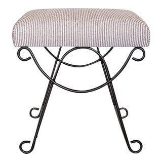 Panoplie Iron Loop Stool, Brown Stripe For Sale