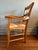 1990s Pair of Ladder Back Straw Seat Chairs For Sale - Image 4 of 11