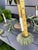 1980s Vintage Tole Metal Palm Beach Tropical Hollywood Regency-Style Tole Palm Tree Chandelier Featuring Green-Painted Metal Fronds and Faux-Candle Arms For Sale - Image 5 of 12