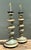 Vintage Italian Gilt Tipped Turned Wood Lamps - Pair For Sale - Image 13 of 17