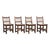 Mid-Century Modern Rationalist Wood Chairs, 1940s, Set of 4 For Sale