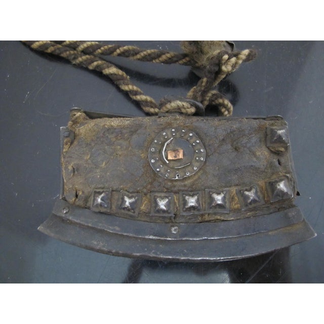 Antique Tibetan Chuckmuck Mechag Lighter Flint Match Striker Leather Pouch Pair For Sale In Portland, OR - Image 6 of 8