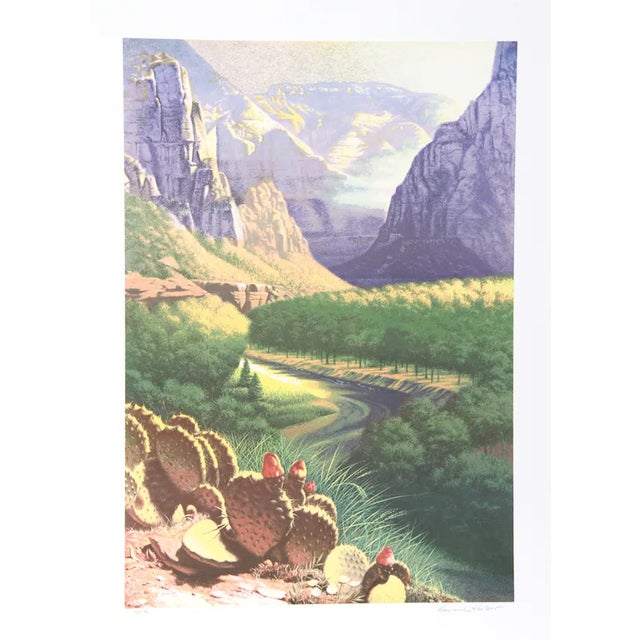 H. Koslow, "Valley of the Virgin Run," Lithograph For Sale