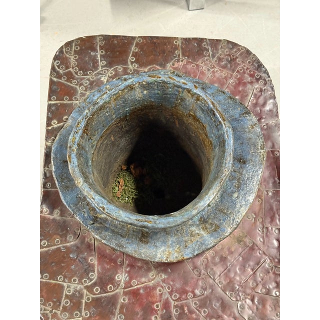 Bill Anson Copper Clad and Pottery Planter, Attributed For Sale - Image 4 of 12