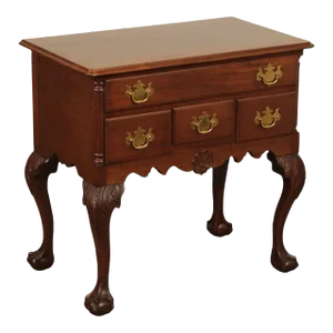 Antique Chippendale Style Ball & Claw Foot Mahogany Lowboy