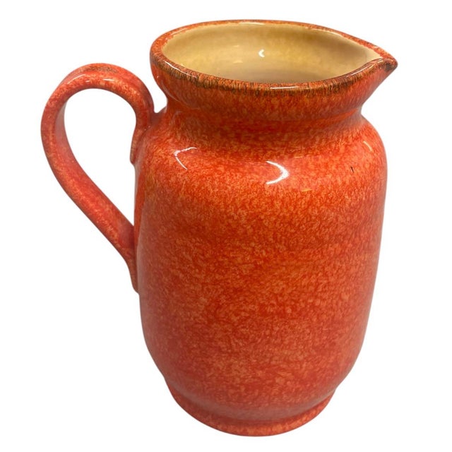Ceramic Set of 3 Vintage Moroccan Handmade & Hand-Painted Ceramic Pitchers For Sale - Image 7 of 12