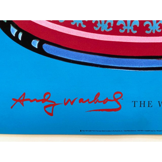 Paper Andy Warhol Foundation Lithograph Print Large Pop Art Poster " Campbell's Soup Can ( Pink & Red ) " 1965 For Sale - Image 7 of 9