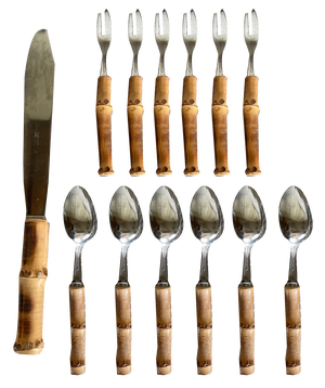 Bamboo Cake Servers, Set of 13