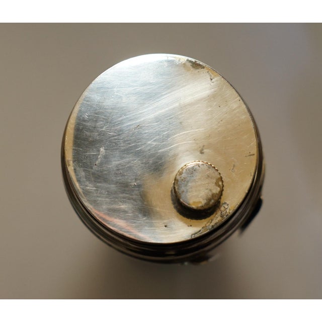 Metal Art Deco Style Silver Hallmarked Zeppelin Cocktail Shaker, 1960s, Set of 8 For Sale - Image 7 of 18