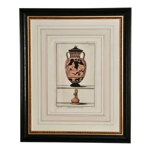 18th Century Italian Print of Ancient Greek Pottery