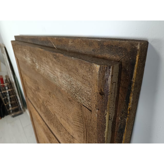 Antique Patinated Mirror in Fir For Sale - Image 15 of 16