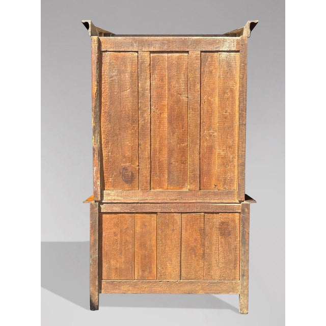 Late 18th Century 18th Century Louis XV Oak Masonic Deux Corps Cabinet For Sale - Image 5 of 17