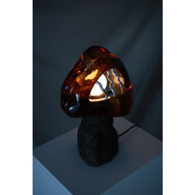 Early 21st Century Small Version Somehow Honey Dreams of Fire Table Lamp by Vincent Decat For Sale - Image 5 of 7