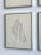 Gray Vintage Quartet of Graphite on Paper Shirt Illustrations, a Set, Circa 1978 For Sale - Image 8 of 17